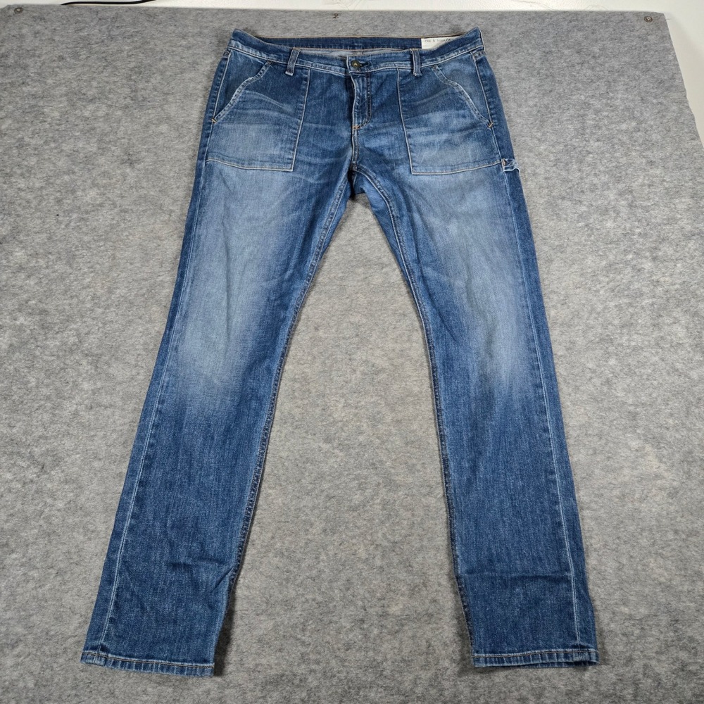 Rag & Bone Dre Carpenter Low Rise Slim Fit Jean Size 31 Med Wash Streetwear